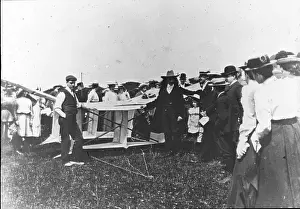Findon Prints: Samuel Cody and his kite at Findon