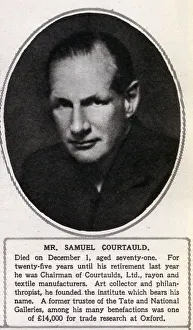 Images Dated 12th September 2018: Samuel Courtauld