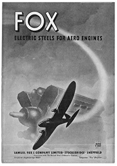 Steels Prints: Samuel Fox Electric Steels For Aero Engines