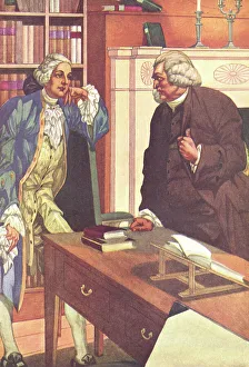 1767 Prints: Samuel Johnson & George III
