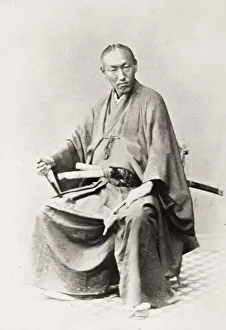 Samurai wth two swords, Japan
