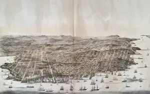San Francisco. Bird s-eye view