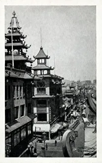 Chinatown Prints: San Francisco, California, USA - Chinatown, Grant Avenue