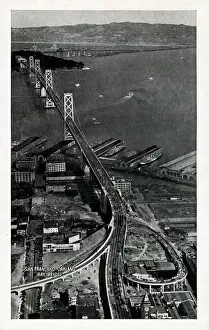 Oakland Prints: San Francisco, California, USA - Oakland Bay Bridge