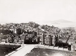 San Franciso, California, city, bay and Alcatraz Island