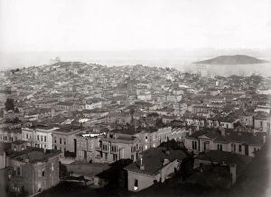 San Franciso, California, USA C.1880's View showing Telegraph Hill