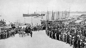 Antilles Prints: San Juan, Puerto Rico. Disembarkation of the governor