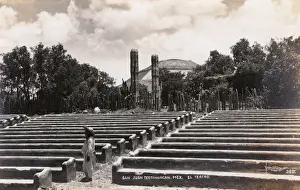 Teotihuacan Prints: San Juan Teotihuacan, Mexico - Open Air Theatre