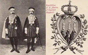 Marino Prints: San Marino - Two guards in official state uniform