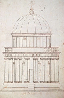 Dome Collection: San Pietro in Montorio. The Tempietto built by Donato Braman