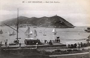 Images Dated 17th August 2016: San Sebastian, Basque Region, Spain - Royal Nautical Club