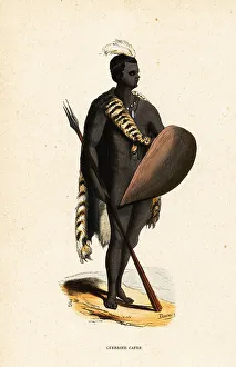 Auguste Wahlen Prints: San warrior from South Africa