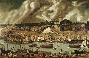 Sevilla Collection: SANCHEZ COELLO, Alonso (1531-1588). The Port
