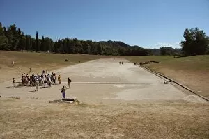 Ivth Collection: Sanctuary of Olympia. Panorama of the ancient olympic Stadi