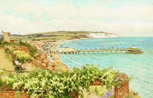 Salmon Collection: Sandown, Isle of Wight, viewed from Battery Gardens