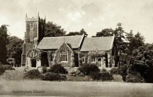 Sandringham Prints: Sandringham Church, Norfolk