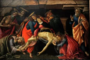 Keys Prints: Sandro Botticelli (1445-1510). The Lamentation over the Dead