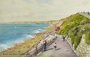 Breakers Prints: Sands and Cliffs, Southbourne, Dorset