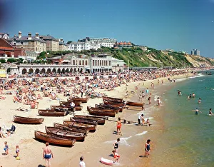 Sands Prints: The sands and East Cliff, Bournemouth
