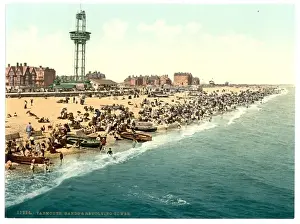Revolving Prints: Sands and revolving tower, Yarmouth, England
