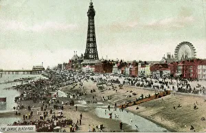The Sands, Tower and Pier, Blackpool, Lancashire