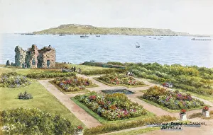Paths Prints: Sandsfoot Castle and Gardens, Weymouth, Dorset