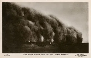 A sandstorm in the Sudanese desert