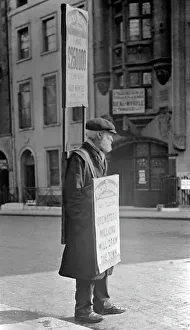Trader Prints: Sandwich man, London, early 1900s