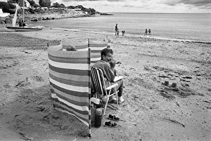 Images Dated 8th August 2019: The sandy beach at Benllech Bay, Anglesey, north Wales