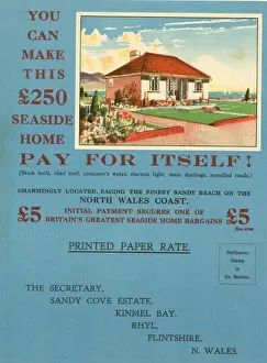 Sandy Prints: Sandy Cove Estate, Kimnel Bay, Rhyl, North Wales