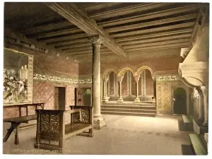 Thuringia Prints: The Sangersaal, Wartburg, Thuringia, Germany