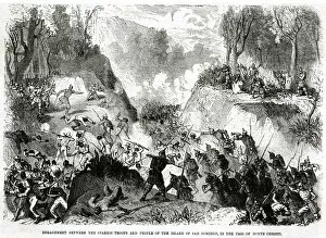 Sanish Troops attacking San Domingo Soldiers