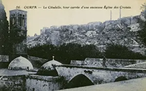 Occupied Prints: Sanliurfa, Turkey - Citadel, Square Tower & Crusader Church