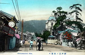 Rickshaw Collection: Sannomiya Dori, Kobe, Hyogo Prefecture, Japan
