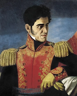 Chapultepec Gallery: SANTA ANNA, Antonio L󰥺de (1791-1876). Mexican