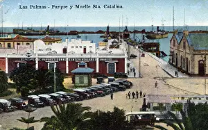 Canary Prints: Santa Catalina dock (and car park!) at the Port of Las Palmas (Puerto de la Luz)