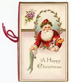Images Dated 21st October 2015: Santa Claus on a Christmas card