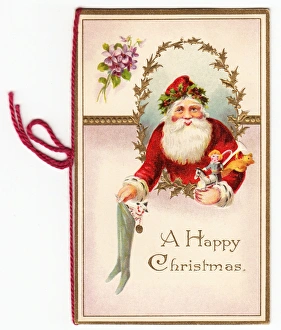 Images Dated 21st October 2015: Santa Claus on a Christmas card