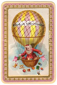 Santa Claus on a Christmas card