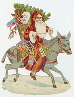 Santa on Donkey