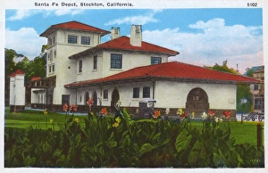 Images Dated 21st July 2017: Santa Fe Railroad Depot, Stockton, California, USA