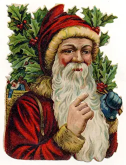 Santa and Holly