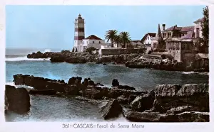 Estoril Prints: Santa Marta lighthouse, Estoril, Cascais, Portugal