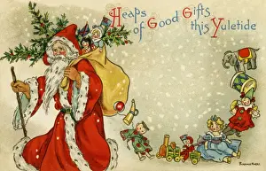 Santa with sack of toys