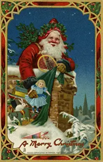 Santa with a sack of toys