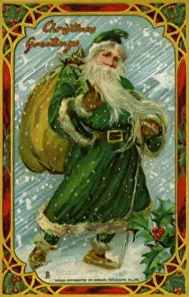 Santa with a sack of toys