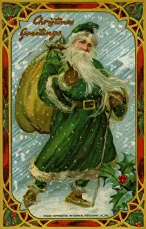 Santa with a sack of toys