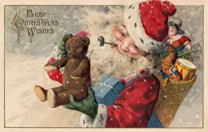 Santa with toys