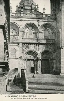 Basilica Prints: Santiago de Compostela - Basilica, Puerta de las Platerias