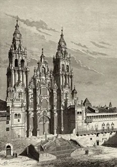 Santiago de Compostela: the Cathedral Date: 1878